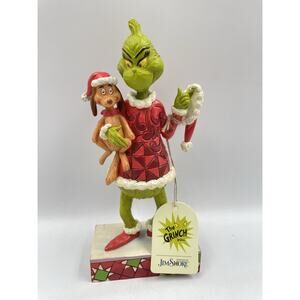 Jim Shore Grinch and Max Christmas Figurine 6006570 Handcrafted Holiday Decor